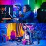 65.6ft hyrion Smart Led Strip Lights, 2 Rolls of 32.8ft RGB Color Changing Light Strips with Bluetooth Controller and 24 Keys Remote Sync to Music for Bedroom, Party