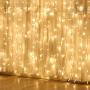 Curtain Lights, Upgrade LED Window Fairy Lights 8 Lighting Modes, Window Icicle Xmas String Lights for Decor