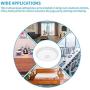 SOOTOP LED Music Ceiling Light, Imitating Crystal Border with Bluetooth Speaker Ceiling Crystal Lamp for Living Room Bedroom, Dimmable White Warm Light RGB Color Changing