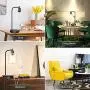 Wireless Charging Industrial Table Lamp 3-Way Touch Control Dimmable Desk Lamp with USB Port Bedside Lamp with Hanging Seeded Glass Shade for Office Bedroom Living Room, Bulb Included