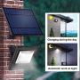 Solar Powered Lights Outdoor, Awanber Bright White Light IP65 Waterproof Auto Dusk to Dawn 350° Adjustable Solar Security Flood Lights for Barn, Garden, Garage, Pathway, Yard, Patio, Lawn, Balcony