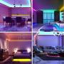 50ft Led Strip Lights, Leeleberd Music Sync Color Changing Led Light Strips, App Control and Remote, Led Lights for Bedroom Living Room Party Home Decoration 50ft Led Strip Lights, Leeleberd Music Sync Color Changing Led Light Strips, App Control and Remote, Led Lights for Bedroom Living Room Party Home Decoration