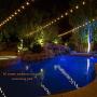 20Ft Outdoor Patio String Lights with 22 Clear Edison ST40 Bulbs Bistro String Lights Waterproof Garden Lights Decorative Wedding Porch Backyard Party Yard Indoor Outdoor Use-Brown Cord