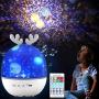 Star Projector, Night Light Projector with 8 Kinds of Music & Remote Control, Star for Ceiling Projector for Kids Bedroom, with 6 Sets of Film, 360 Degree Rotation