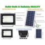 Solar Flood Lights Outdoor/Indoor Dusk to Dawn Uponun Dual Head 60LED IP67 Waterproof Smart Remote Control Solar Powered Security Light for Yard Path Pool Patio Shed Sign Barn Garden Garage Driveway…