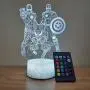 Spiderman Night Light for Kids Table Spiderman Lamp Christmas Present, 3D LED Illusion Lamp for Boys Bedroom Room Decoration, Remote Control Nightlight and Touch Light up (Spiderman Light)