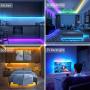 LED Lights Strip, Blure 16.4FT LED Lights Strip App Control with 24 Key Remote, Color Changing RGB 5050 Led Lights with Music Sync, USB Powered, LED Strip Lights for Bedroom, Home Decor, TV, Party.