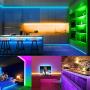 50ft Led Lights for Bedroom,Color Changing Led Strip Lights, 2 Rolls of 25ft Rope Lights with 44 Keys Remote Controller
