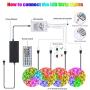 Tenmiro 65.6ft Led Strip Lights, Ultra Long RGB 5050 Color Changing LED Light Strips Kit with 44 Keys Ir Remote Led Lights for Bedroom, Kitchen, Home Decoration