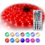 LED String Lights, BAILONGJU led Rope Lights Color Changing 32.8ft (Continuous 10 Meters/roll), 5050 RGB Strip Lights with Remote and 12V Power Supply, Rope led Lights for Home, Kitchen,Bedroom