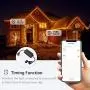Outdoor Dimmer, Smart Wifi Plug-in Light Dimmer Switch for LED String Light, Wireless Remote Control Dimming-350W, Outdoor Plug Works with Alexa Google Home, IP44 Waterproof/Timer by Smartphone