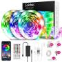 LED Strip Lights 50 ft, Colohas Ultra-Bright 5050 RGB Color Changing LED Light Strip, with Bluetooth APP Remove Control Music Sync, LED Strip Lights for Bedroom, Kitchen, Party, Home, Christmas Decor