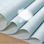 QIHANG Non-Woven Classic Flocking Plain Stripe Modern Fashion Wallpaper Wall Paper Roll for Living Room Bedroom Light Blue Color 0.53m x 10m=5.3㎡