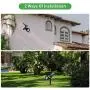 Techwood Solar Lights Outdoor,180°Adjustable Solar spot Lights,Upgraded Waterproof 2-in-1 Wireless Spotlights,Auto On/Off Landscape Lights with Sensor for Garden,Yard, Patio,Driveway,4 Pack(White)