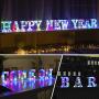 HYFILOD Alphabet Symbol Battery-Powered LED Colorful Decorative Night Light Childrens Gift Wedding Birthday Party Decoration (Letter K)