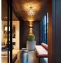Hsyile Lighting KU300163 Aisle,Corridor,Fitting Room,Creative,Small Bedroom Lamp,Nordic Crystal Lamp Ceiling Light