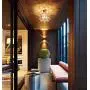 Hsyile Lighting KU300163 Aisle,Corridor,Fitting Room,Creative,Small Bedroom Lamp,Nordic Crystal Lamp Ceiling Light