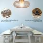 Tangkula Metal Flush Mount Ceiling Light, Antique Brass Metal Ceiling Pendant Light with Strong Arc Iron Lamp-shade, Suitable for Living Room, Kitchen & Dining Hall