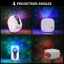 Galaxy Light Projector with Bluetooth Speaker, LED Star Night Light with Remote Control & Timer, Starry Light Projector for Bedroom Decor Ceiling, Nebula Cloud Moon Light Projector for Party and Date