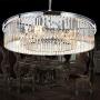Meelighting Crystal Chrome Chandeliers Modern Contemporary Ceiling Lights Fixtures Pendant Lighting for Dining Room Living Room Chandelier D33.5'' (8 Lights)