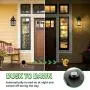 Upgrade Dusk to Dawn Sensor Outdoor Wall Lantern, Exterior Wall Mount Lights and Outdoor Sconce Porch Light Fixture with E26 Socket，Anti-Rust, Waterproof, Ideal for Garage, Doorway, Barn-10.3x7.84