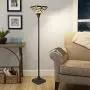 Tiffany Floor Lamp, Capulina Handcrafted Tiffany Style Torchiere Floor Lamp, Tiffany Style Floor Light, Stained Glass Floor Lamp, Floor Lamp Tiffany (Tall: 70 x W14.2 inches)
