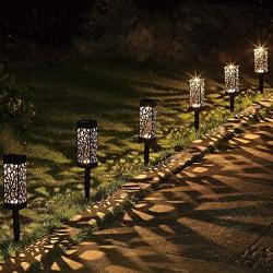 Maggift 8 Pcs Solar Powered LED Garden Lights, Automatic Led for Patio, Yard and Garden