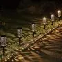 Maggift 8 Pcs Solar Powered LED Garden Lights, Automatic Led for Patio, Yard and Garden
