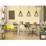 Industrial Plug in Pendant Light E26 Vintage Hanging Cage Pendant Lighting, Black Cage Pendant Light Fixture with On/Off Switch, Farmhouse Hanging Pendant Lights for Kitchen Dining Room Living Room
