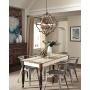 Sea Gull Lighting 5124906-846 Socorro Transitional Six Hall/Foyer Hanging Modern Light Fixture, Stardust/Cerused Oak Finish