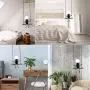 Creative LED Pendant Lighting Modern Little People Ceiling Pendant Light Fixture Adjustable Hanging Lights Kitchen Island Iron Cartoon Doll Chandeliers Bedrooms 1×E26 Baking Paint (Black, One)