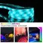 LED Strip Lights, SNIMICS 50FT/15M Music Sync RGB LED Strip 5050SMD Color Changing Rope Lights Flexible Tape Light Kit Bluetooth Controller+ 44 Key Remote LED Lights for Bedroom Home Party