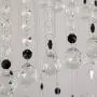 Saint Mossi Modern K9 Crystal Swirl Design Raindrop Chandelier Lighting Flush Mount LED Ceiling Light Fixture Pendant Lamp for Dining Room Bathroom Bedroom Livingroom 7 GU10 Bulbs D20 X H70