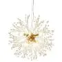LLHZSY Modern Firework Chandelier 8-Lights Dandelion Sputnik Chandelier Gold Crystal Pendant Lighting Ceiling Light Fixture for Bedroom Living Room Dining Room