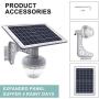 ECO-WORTHY LED Solar Flood Lights, 1500 Lumens Outdoor Dusk to Dawn Security Lights Super Bright IP67 Waterproof for Yard, Garden, Swimming Pool, Pathway, Basketball Court