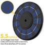 Solar Flag Pole Light, GRDE Upgraded 3 Modes Solar Flag Night Light - 48LED Downlight Lighting for 15 to 25 Ft Flag Pole Topper, Lasts for 8-10 Hours,Standard Silver Auto On/Off Solar Light