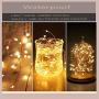 sentonni 2Pack Photo Clip String Lights100 LED 33 Ft Fairy Copper Lights with 60 Wood Clips with Ornaments DIY Battery Operated 8Modes Waterproof Bedroom Decor/IndoorPatio Wedding