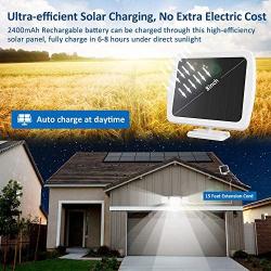 Solar Security Lights Outdoor, Sonata Super Bright LED Solar Motion Sensor Light with 3 Adjustable Heads, 1500LM 6000K IP65 Waterproof Flood Light for Backyard, Pathway and Patio