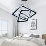 Modern Crystal Chandeliers LED Square Chandelier Pendant Lights Chandelier Pendant Light 8/12/16 inches Cool White(Cool Square20/30/40)