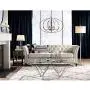 Roxie Modern Floor Lamp Brushed Steel Sheer and Linen Double Drum Shade for Living Room Reading Bedroom Office - Possini Euro Design