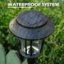 Solar Pathway Lights LeiDrail Landscape Lighting Outdoor Garden Path Light Glass Metal Waterproof Super Tall Warm White LED for Yard Patio Lawn - 6 Pack