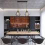 SEEBLEN 2- Light Indoor Island Pendant Light Coffee Brown Metal Hanging Ceiling Light Fixtures for Kitchen Kitchen Island Bar Dining Room Farmhouse Coffee Office