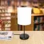 Touch Control Table Lamp, USB Touch Lamp with AC Outlet, 3 Way Dimmable Bedside Nightstand Lamp, LED Desk Lamp USB Reading Lamp Modern Lamp for Bedroom Living Room Office(Bulb Included)