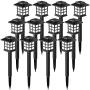 Solpex Solar Garden Lights,12 Pack Solar Path Lights, Solar Walkway Lights Outdoor, Solar Pathway Lights Outdoor Waterproof for Garden, Patio, Yard, Landscape, Pathway and Driveway(Warm White)