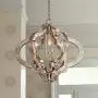 Ornament Aged Silver Gold Bronze Chandelier 23 1/4'' Wide Modern Open Look 6-Light Fixture for Dining Room House Foyer Kitchen Island Entryway Bedroom Living Room - Possini Euro Design