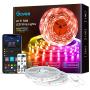 Govee 65.6ft Alexa LED Strip Lights, Smart WiFi RGB Rope Light Works with Alexa Google Assistant, Remote App Control Lighting Kit, Music Sync Color Changing Lights for Bedroom, Living Room, Kitchen