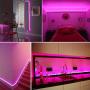 SURNIE Neon Rope Lights Led 50ft Waterproof LED Neon Strip Lights 110v Pink Led Rope Lights Cuttable Connectable Indoor Outdoor Decor DIY Commercial Building