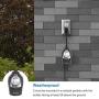 DEWENWILS Outdoor Christmas Light Timer Waterproof, 24-Hour Programmable Heavy Duty Plug in Mechanical Outlet Timer with 2 Grounded Outlets for Electrical Outlets Holiday Light,15A 1/2HP UL Listed