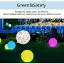 pearlstar 12-inch Outdoor Solar Table Lamp Ball Light Decorative Glow Globe Floating Pool Light with Remote Control,10 Modes,White&Color Changing, Waterproof for Kids Yard Garden Lawn Pond Table
