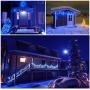 Moobibear LED String Lights Dimmable Ultra Long 500 LED 164ft Fairy Lights, UL Listed Plug in Outdoor String Lights, Copper Wire Blue Lights with Remote Control for Bedroom, Patio, Christmas